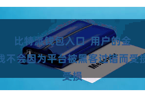 比特派钱包入口  用户的金钱不会因为平台被黑客过错而受损